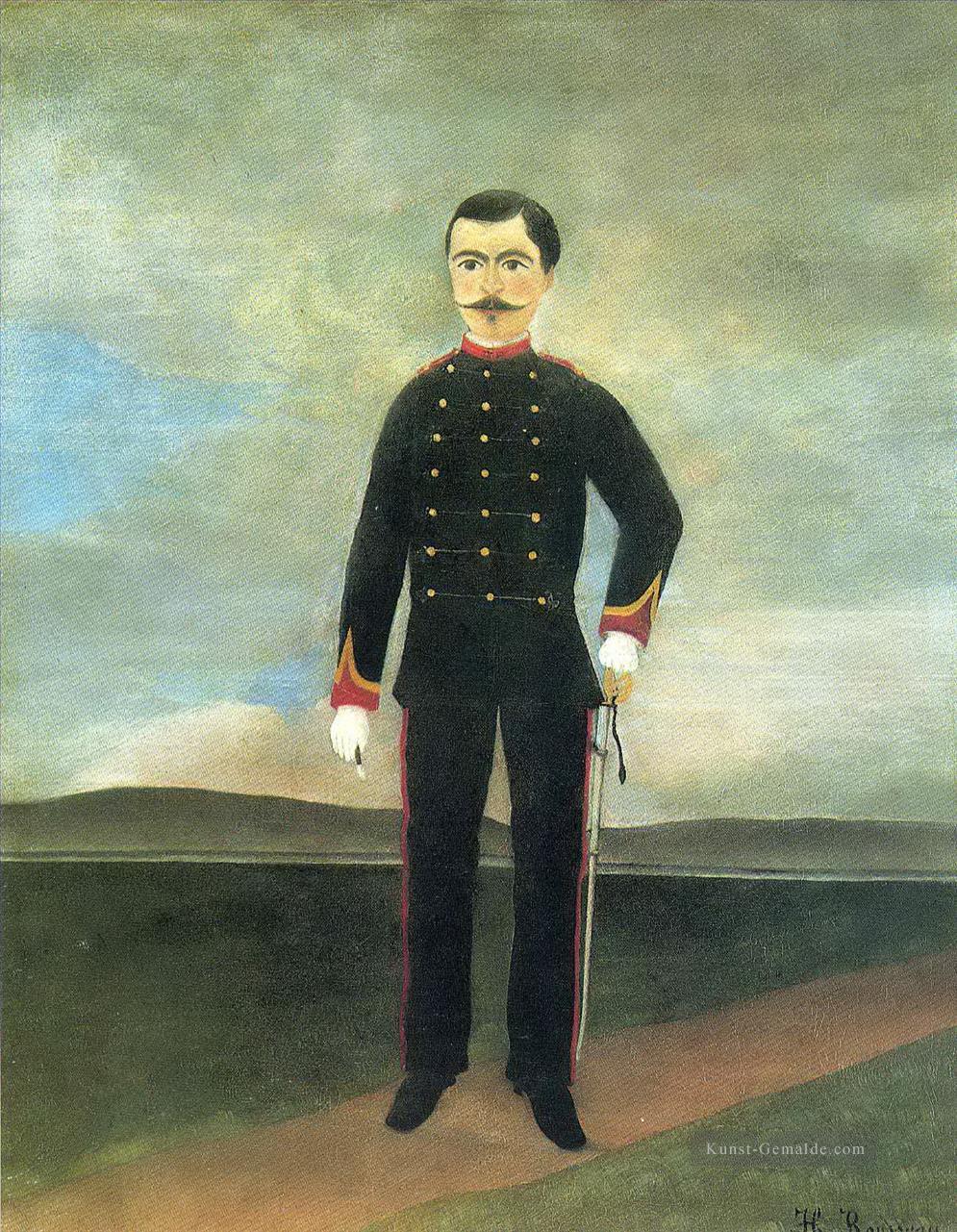 Marschall des logis frumence biche der 35 Artillerie Henri Rousseau Post Impressionismus Naive Primitivismus Ölgemälde
